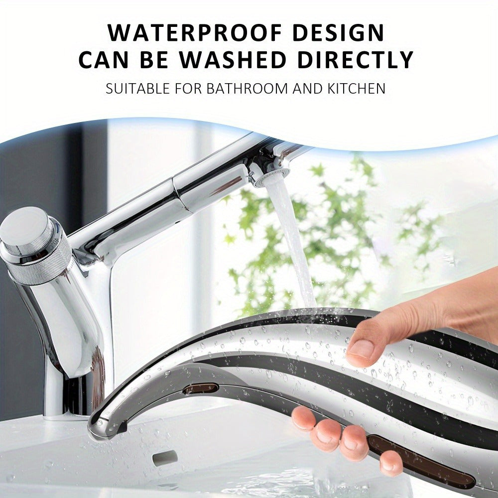 1 Automatic Soap Dispenser, & Battery-Powered, Reduced Contact for Health, Ideal for Bathroom and Home Use, Soap Dispenser|Modern Bathroom Accessory|Durable Plastic Dispenser