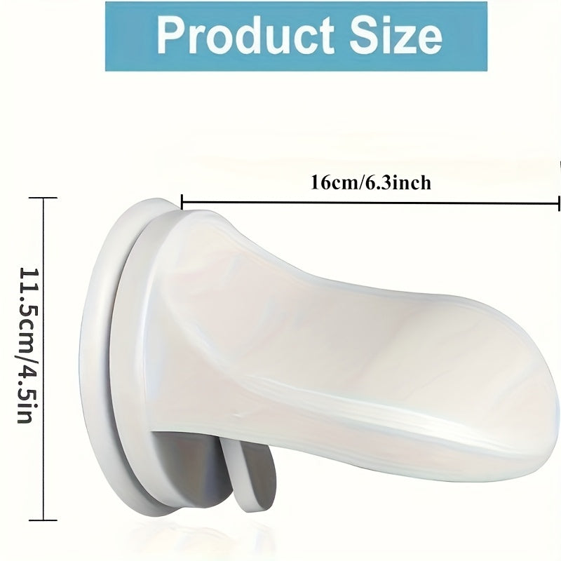 1pc Strong Suction Bathroom Foot Pedal Pad - Easy to, No-Punch Design for Effortless Installation - Single Piece Bathroom Accessory for Added Convenience