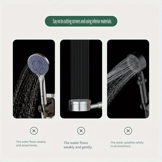Bansard Radius Three Gears: Pressurized Shower Nozzle, Filtering, Household Bathroom Shower, Bath Faucet, Pressurized Large Water Output, Rain Lily Showerhead
