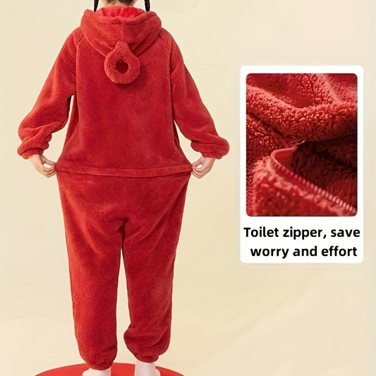 1pc Antenna Youngsters Bathrobe, Easter Cartoon Cosplay Mini Robe, Super Soft Flannel Adult Pajamas, Cute Cartoon Antenna Youngsters Couple Bathrobe Towel Bathroom Supplies, Wash Cloths