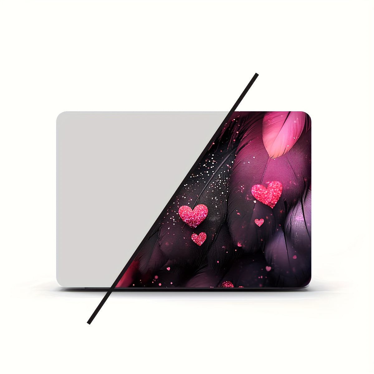 Vinyl Laptop Shell Love Feather Stickers, 2pcs/Set,