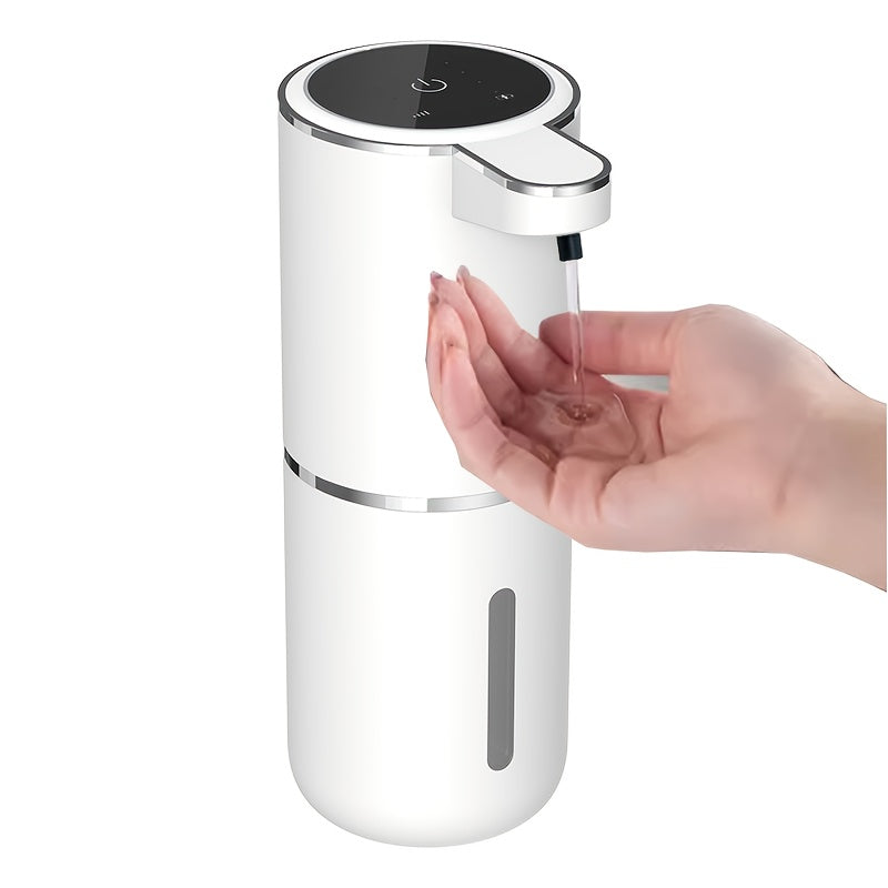 1pc USB Rechargeable Automatic Foam Soap Dispenser, 380ml Wall Mount Hand Machine, Phthalate-Free Plastic, Touchless Operation, 500mAh Lithium Battery, for Kitchen and Bathroom