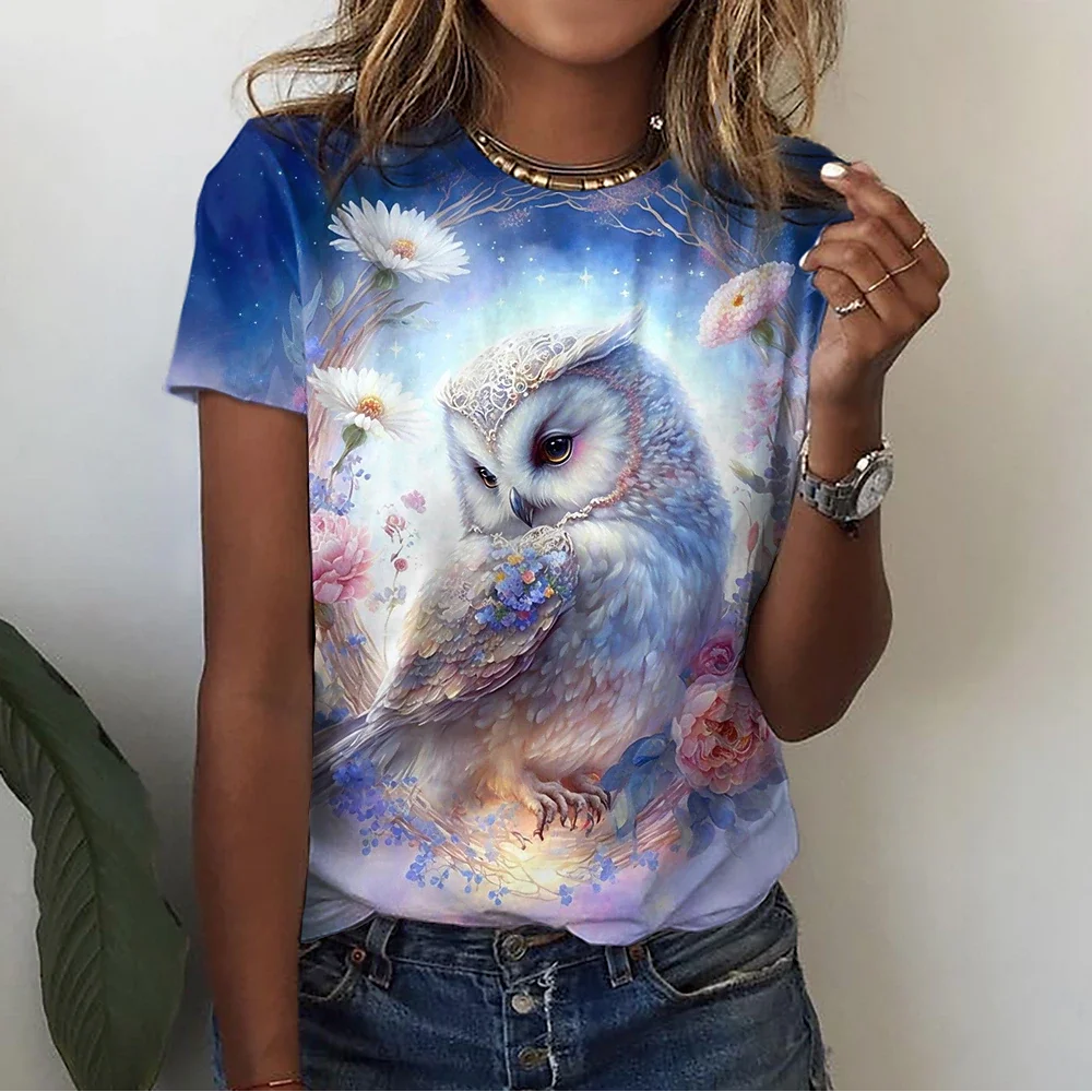 T-shirt manches courtes pour femmes, estival et à la mode, avec imprimé graphique 3D de théâtre