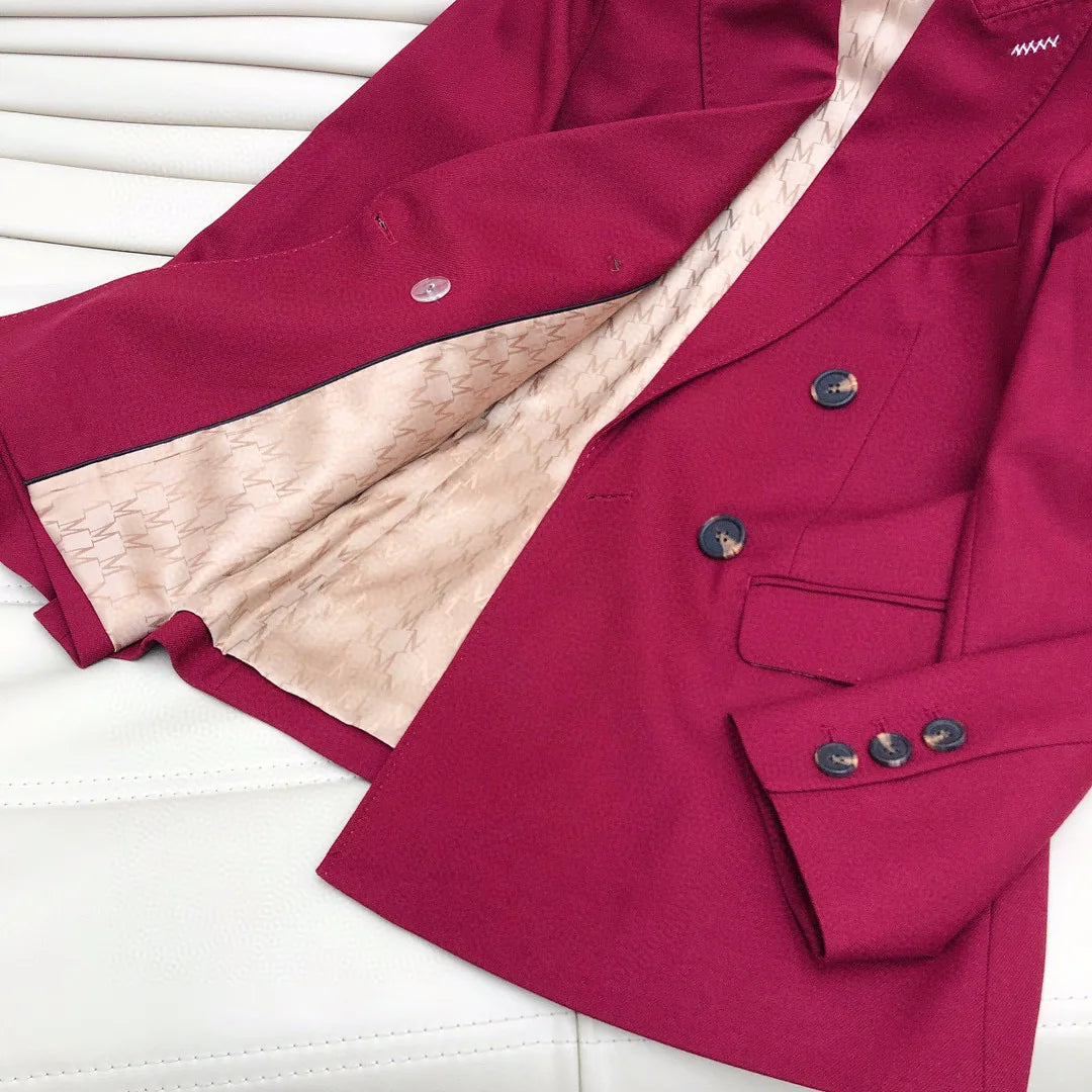 Costume pantalon en laine classique élégant