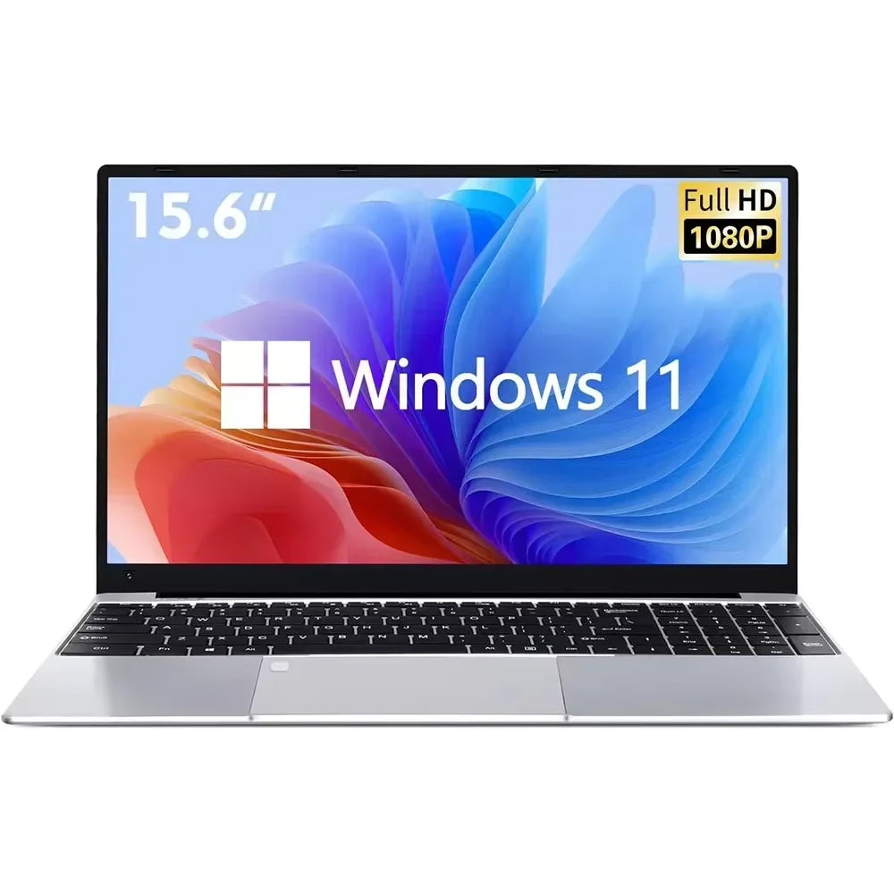 15.6 "Windows 11 Pro ordinateurs portables Intel Celeron N4000 16GB RAM 1 to SSD ordinateurs portables ordinateur de bureau PC déverrouiller par empreinte digitale ordinateur portable
