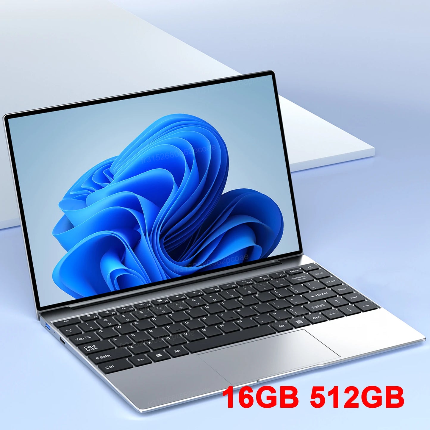 Ordinateur portable ultra fin de 14.1 pouces, 16 Go de RAM, 2 To de SSD, Intel Nino 00, Windows 11 Pro, Notebook Gamer, 1920*1080 Display Office Study Computer