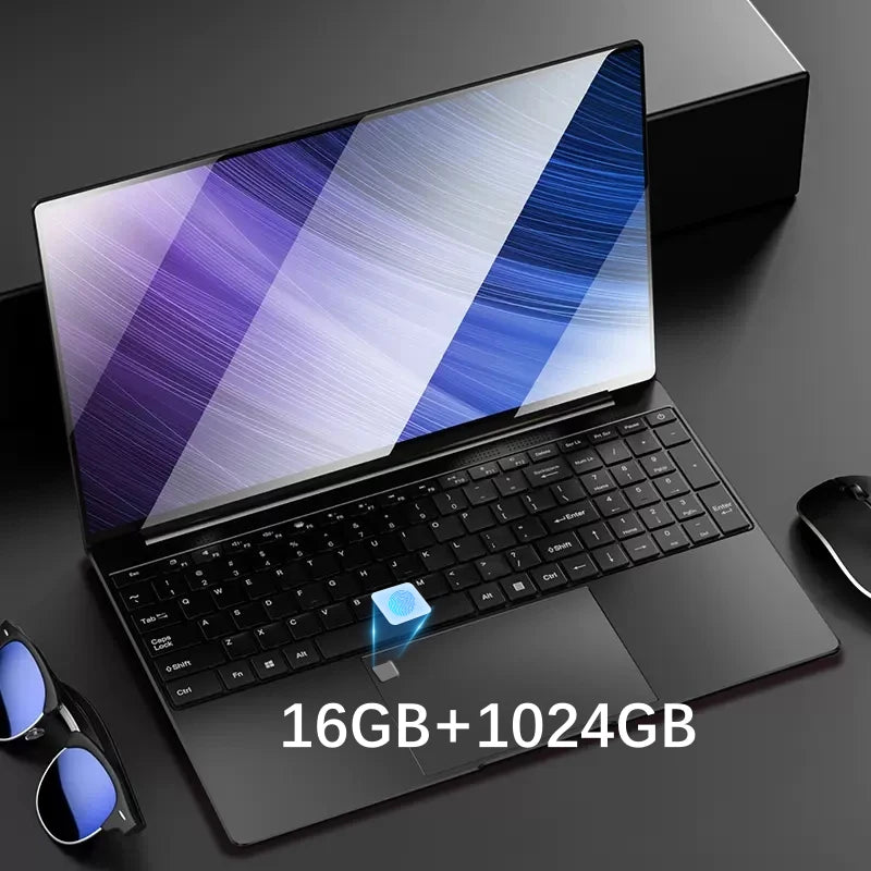 Ordinateur portable, Windows 11, processeur Intel N5095, 16 Go de RAM, 1 To, WiFi 6, 15.6 pouces