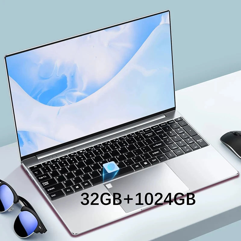 Ordinateur portable, Windows 11, processeur Intel N5095, 16 Go de RAM, 1 To, WiFi 6, 15.6 pouces