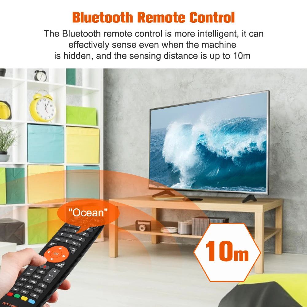 4K Ultra HD TV Box GTMEDIA GTCOMBO Android 9.0 + DVB-S2X/T2/C/ATSC-C(J.83B)/ISDBT Decoder Satellite Receiver Tuner Receiver H.265