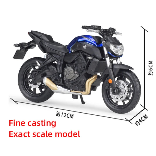 Maisto 1:18 Yamaha 2018 MT-07 Alliage Moulé Sous Pression Moto Modèle Réalisable Shork-Absorbeur Jouet Pour Enfants Cadeaux Jouet Collection