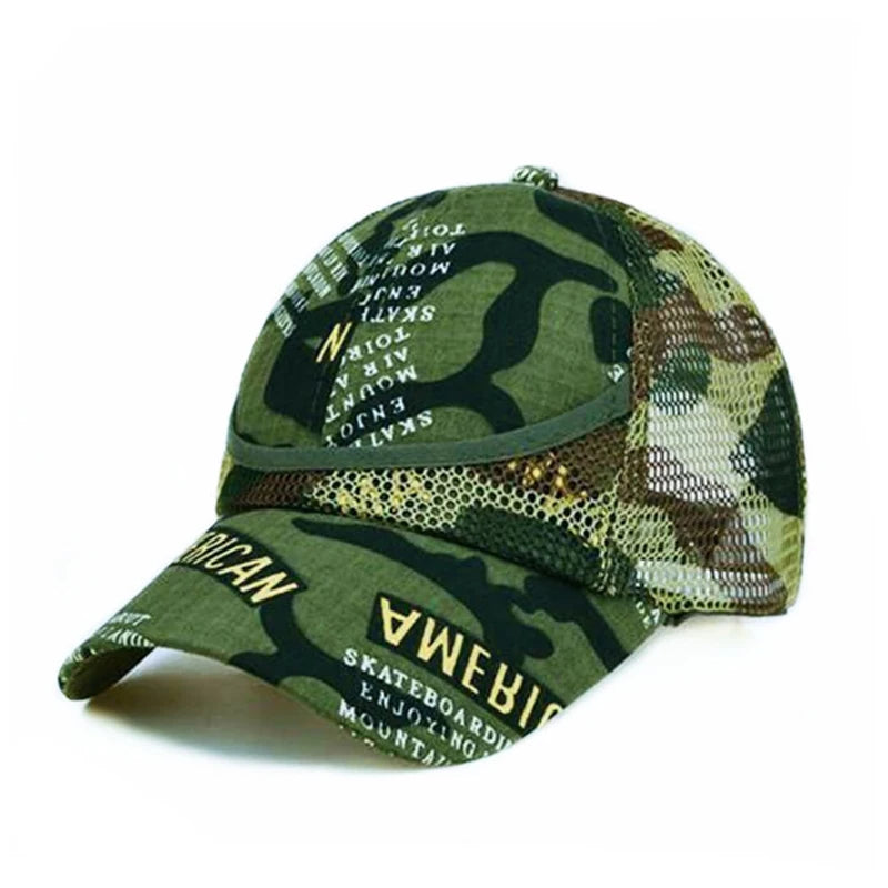 3-9 ans en plein air Camouflage bébé garçon maille casquette de Baseball enfants casquette été automne pour garçons fille casquettes Net casquettes décontractées enfants chapeaux