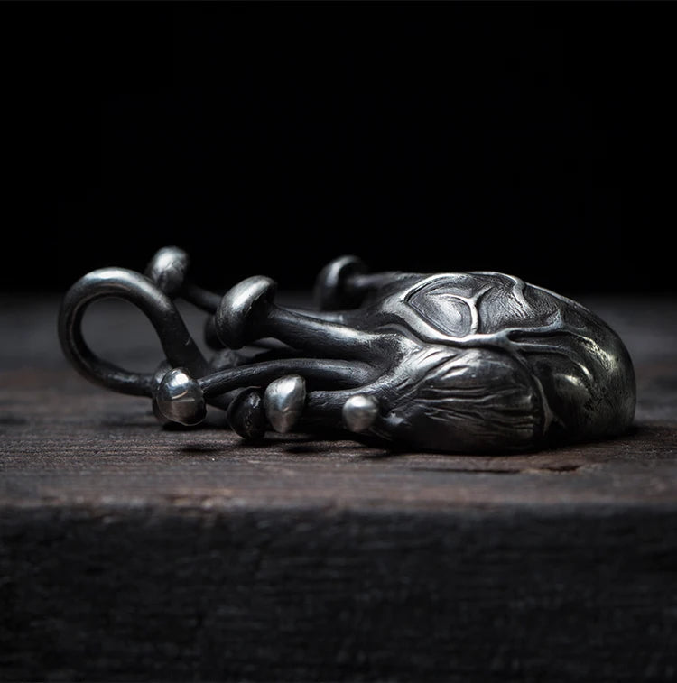 Collier avec pendentif en forme de cœur pour hommes, en acier inoxydable 316L, Style gothique, cadeau d'halloween pour Couple et ami, livraison directe, 2021