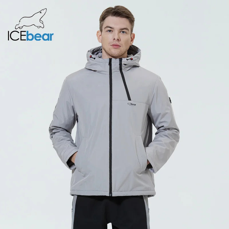 ICEbear-Manteaux de printemps pour hommes, veste élégante avec capuche, vêtements de marque de haute qualité, MWC216Également D, 2024
