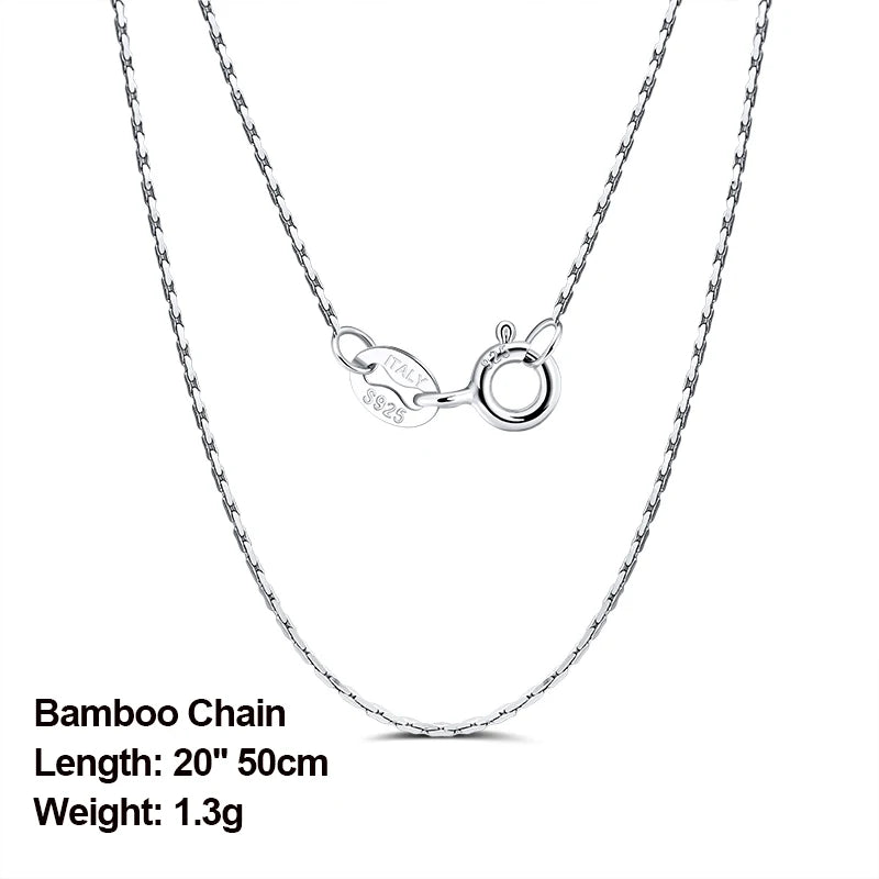 ORSA JEWELS véritable 925 collier en argent Sterling Figaro joint torique chaîne de cou torsadé serpent barre singapour boîte chaîne collier femmes 1