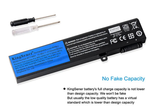 KingSener BTY-M6H batterie pour MSI