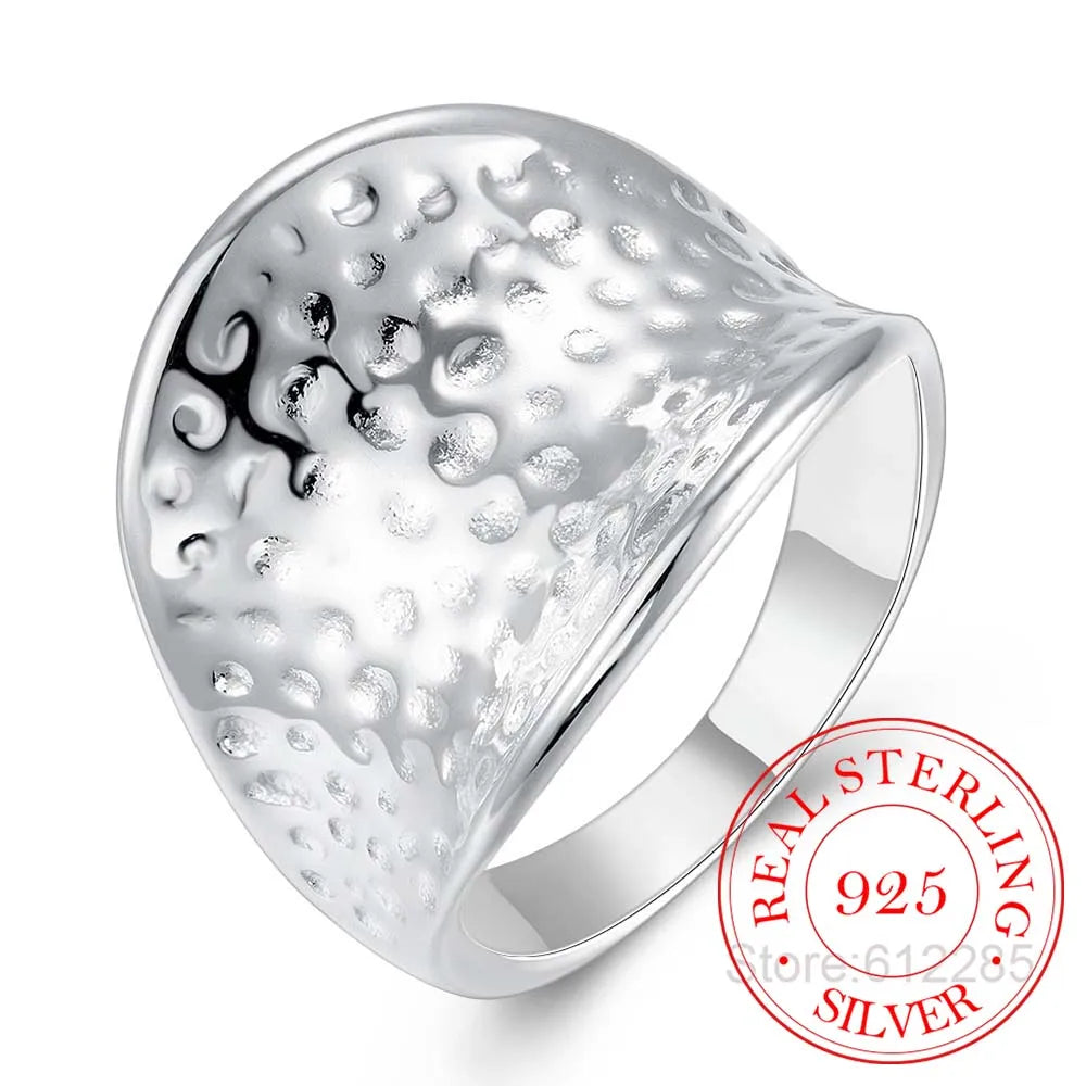 Bague en argent Sterling 925 pour femme, bijou De grande dimension,