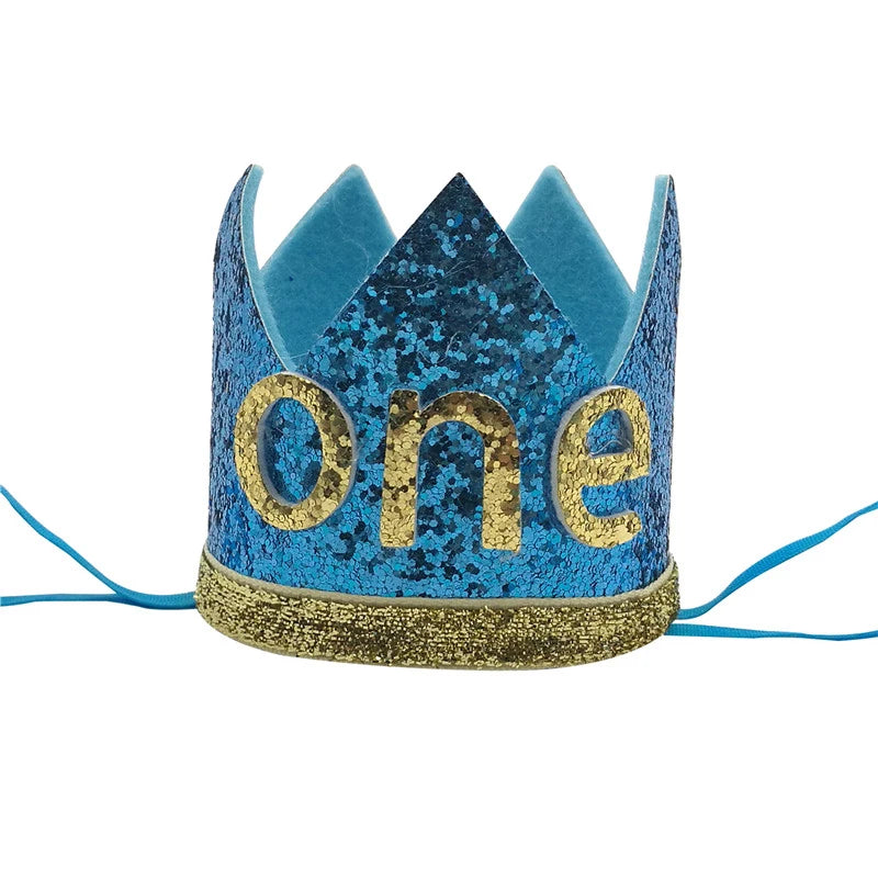 1 pièces bébé garçon 1 2 3 4 5 6 anniversaire bandeau couronne bandeau bébé douche chapeau Photo accessoire enfants 1er joyeux anniversaire fête décoration