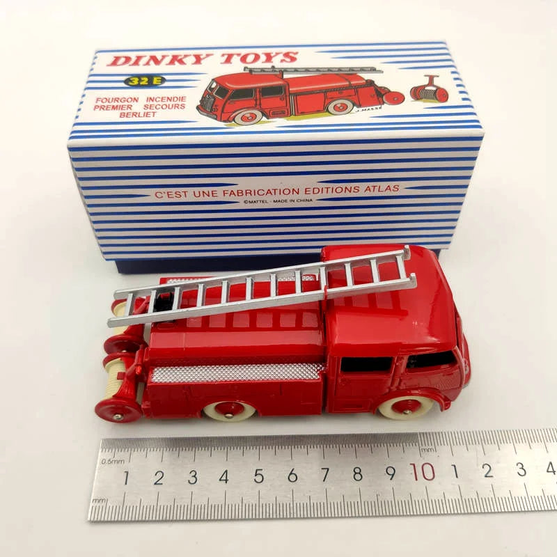 Jouets Atlas Dinky 32E Fourgon, Incendie détendu, Secours Berliet, modèles moulés sous pression, cadeaux de voiture