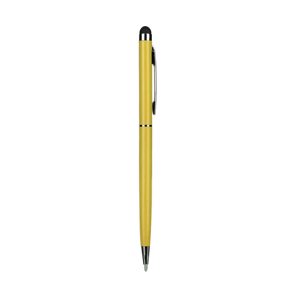 Stylet universel pour écran tactile de téléphone portable, stylo à bille pour iPhone et iPad, fournitures d'écriture, cadeaux de bureau et scolaires, utilisation des touristes