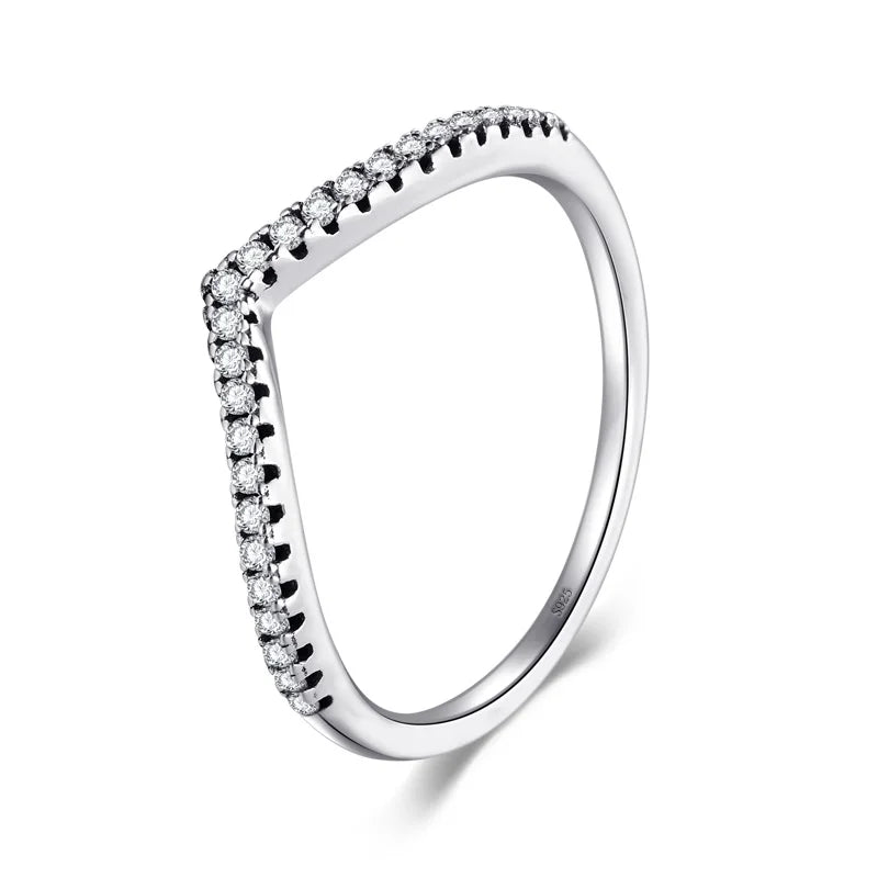 Modian – Bagues empilables en argent sterling 925 pour femme, bijoux en zircons cubiques CZ transparents, mode Instagram, idée cadeau pour couple, 3 styles