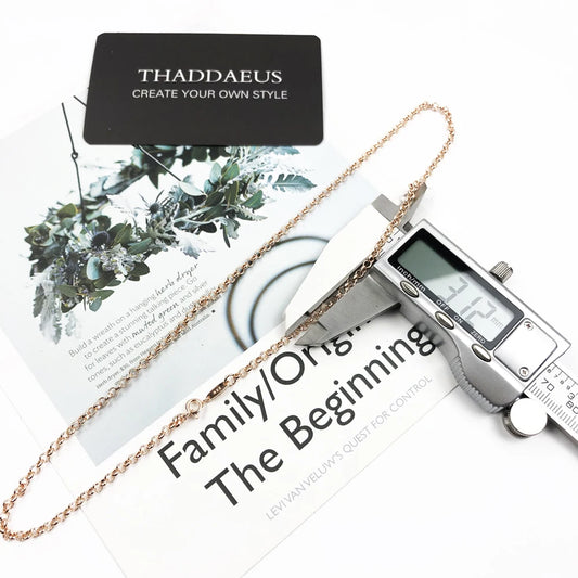 Collier chaîne Belcher rond, 2017 tout nouveau brin Bijoux de mode Style européen Bijoux en or Rose cadeau pour hommes femmes