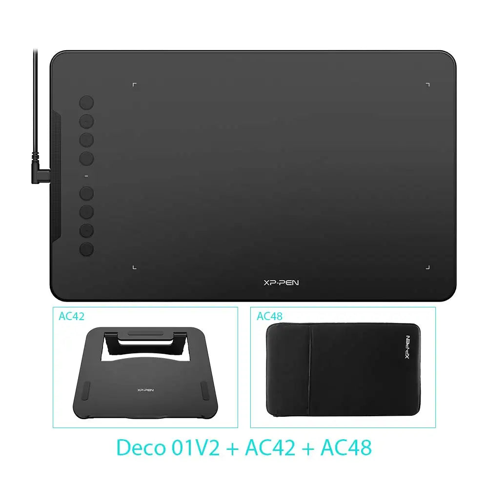 XPPen-Tablette de dessin numérique Deco01V3, 10 pouces