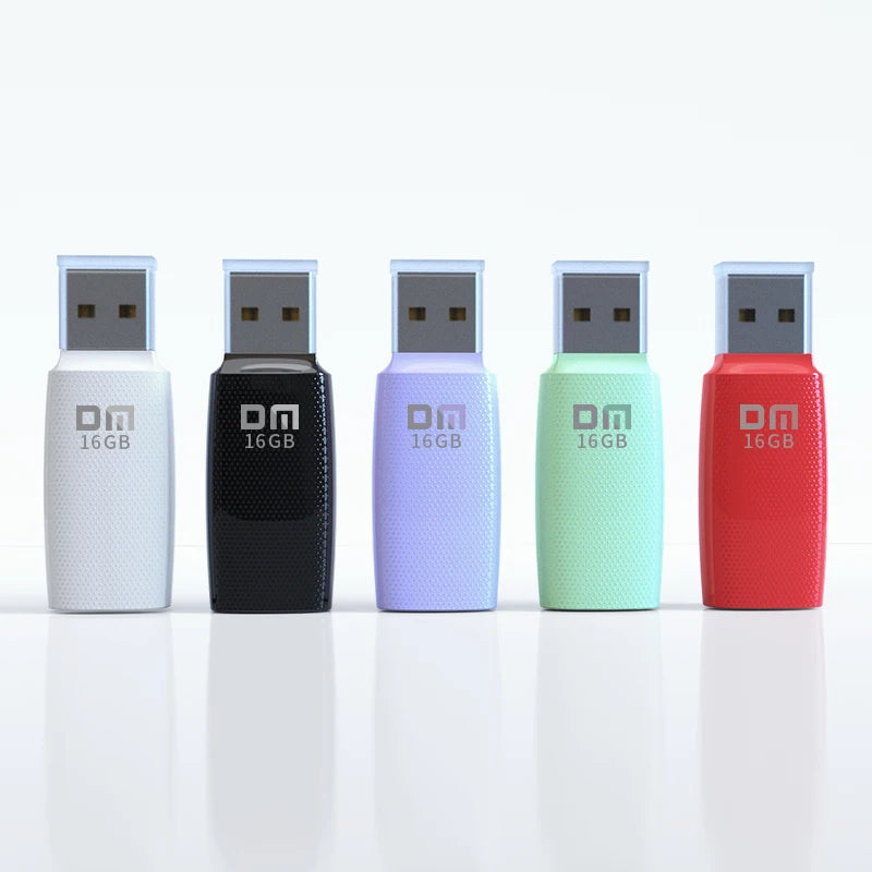 Clé USB 2.0 DM PD203, 4 Go, 8 Go, 16 Go, avec cinq couleurs, 5 pièces/boîte