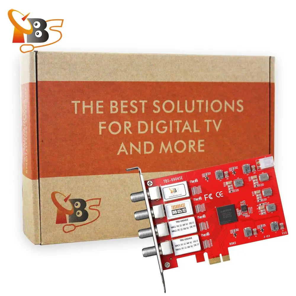 Facades tuner carte TBS6904se DVB-S ltS2X facades Tuner PCIe carte pour regarder et Static Digital Satellite FTA TV canaux sur PC