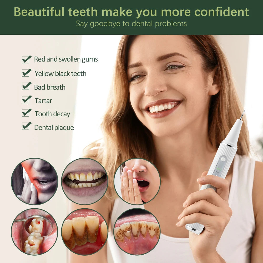 Détartreur de calcul dentaire visuel ultrasonique, nettoyeur de dents buccales
