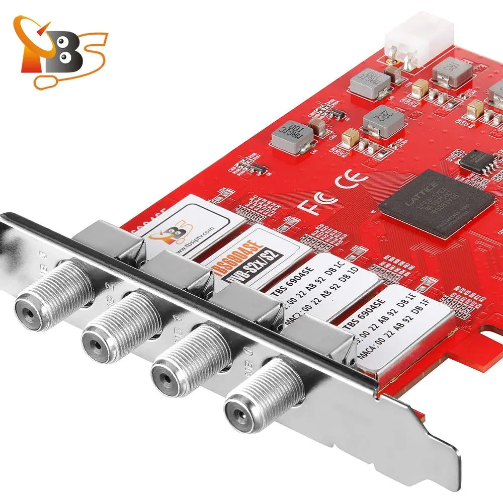 Facades tuner carte TBS6904se DVB-S ltS2X facades Tuner PCIe carte pour regarder et Static Digital Satellite FTA TV canaux sur PC