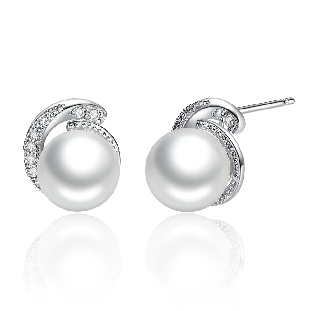WOSTU mode chaude 100% 925 argent Sterling chanceux pour toujours boucles d'oreilles circulaires pour les femmes authentique Original bijoux cadeau