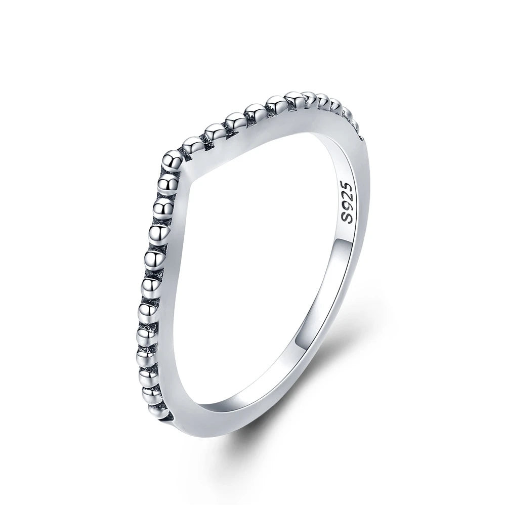 BAMOER 100% 925 argent Sterling goutte d'eau clair CZ bagues pour les femmes de mariage fiançailles bijoux petite amie cadeau PA7649