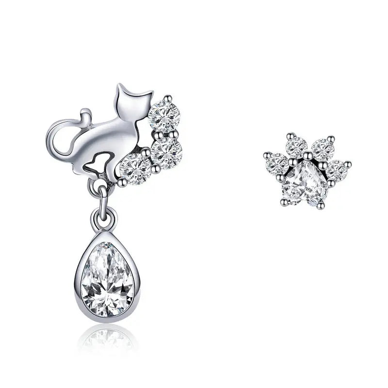 WOSTU – boucles d'oreilles en argent Sterling 100% pour femme, bijou en argent S925, cadeau idéal, référence FIE073