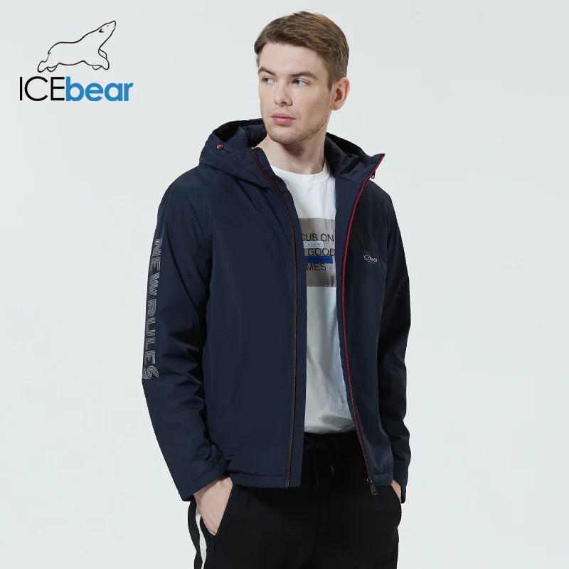 ICEbear-Manteaux de printemps pour hommes, veste élégante avec capuche, vêtements de marque de haute qualité, MWC216Également D, 2024