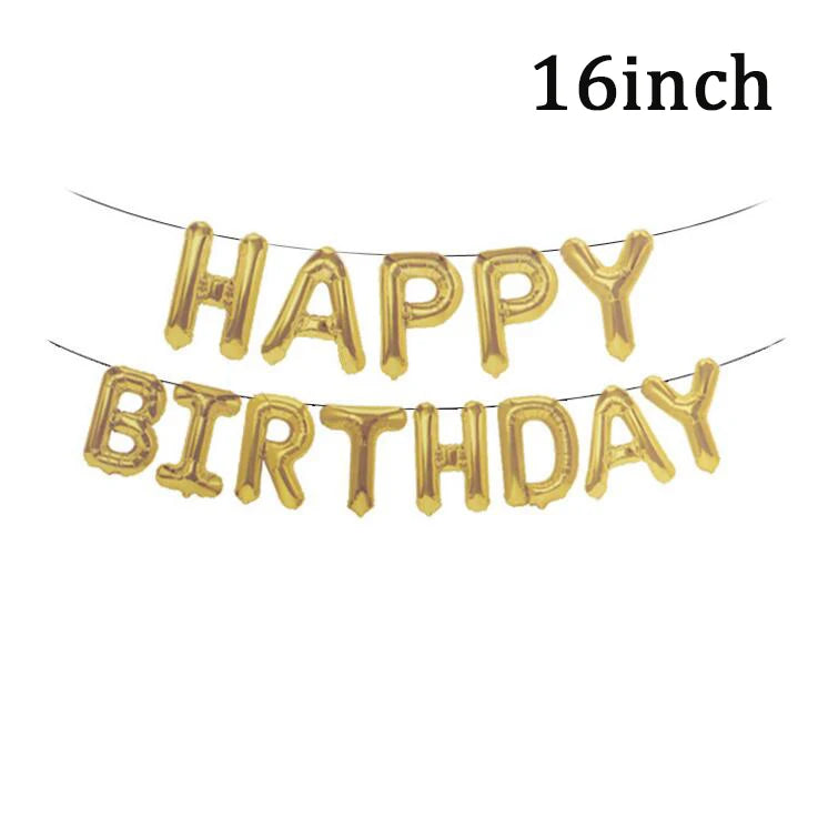 Pailles en papier à rayures dorées, 1 sac, numéro 30e 40e 50e 60e, lunettes à ceinture, pailles à boissons joyeux anniversaire pour adultes, décoration de fête en ballon