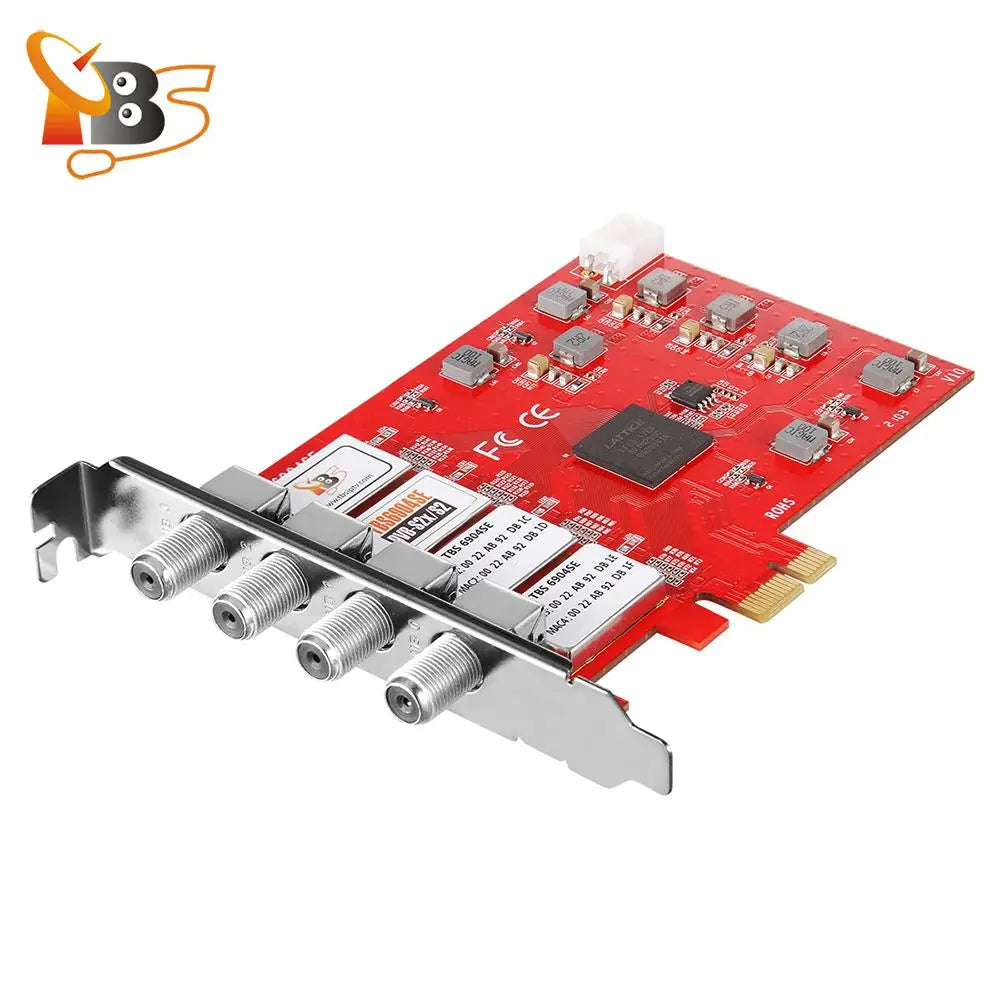 Facades tuner carte TBS6904se DVB-S ltS2X facades Tuner PCIe carte pour regarder et Static Digital Satellite FTA TV canaux sur PC