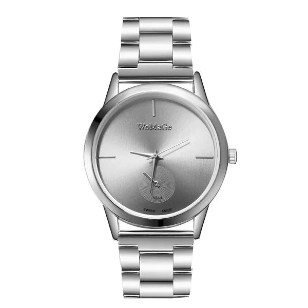WoMaGe montres femmes montres en or en acier inoxydable montres à Quartz