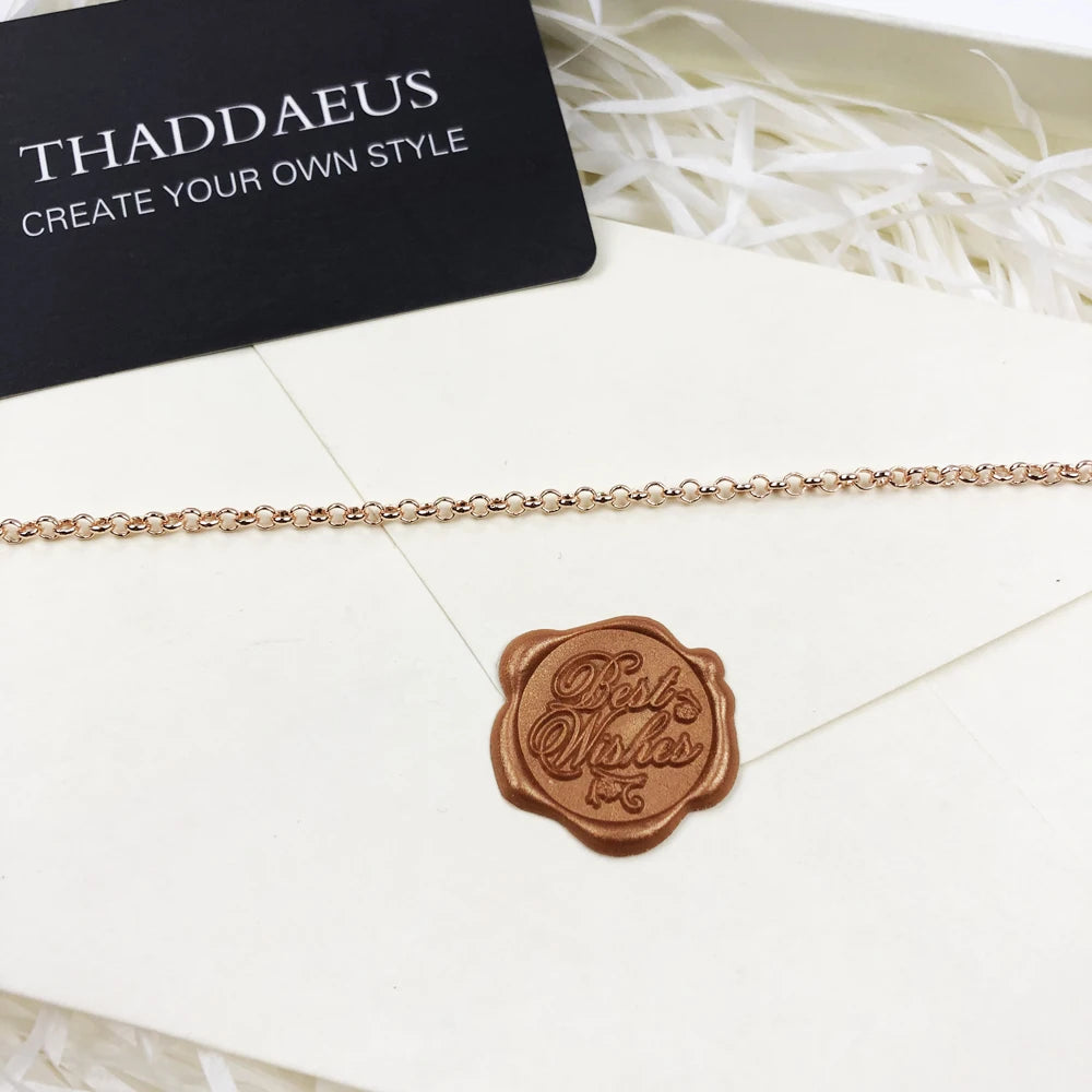 Collier chaîne Belcher rond, 2017 tout nouveau brin Bijoux de mode Style européen Bijoux en or Rose cadeau pour hommes femmes