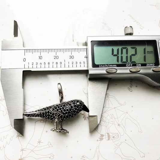 Pendentif corbeau noir Rabe, Bijoux à la mode en argent Sterling 2019, Bijoux européens, accessoires de collier, cadeau pour femmes et hommes, 925
