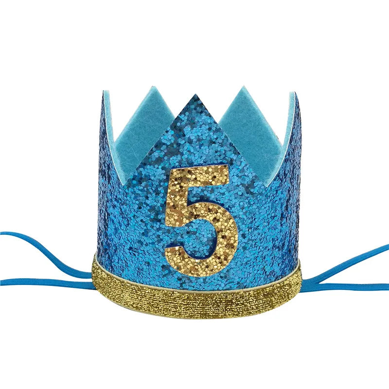 1 pièces bébé garçon 1 2 3 4 5 6 anniversaire bandeau couronne bandeau bébé douche chapeau Photo accessoire enfants 1er joyeux anniversaire fête décoration