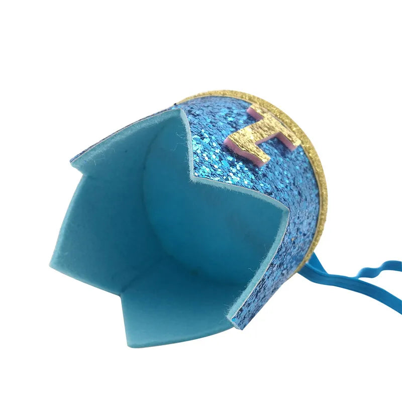 1 pièces bébé garçon 1 2 3 4 5 6 anniversaire bandeau couronne bandeau bébé douche chapeau Photo accessoire enfants 1er joyeux anniversaire fête décoration