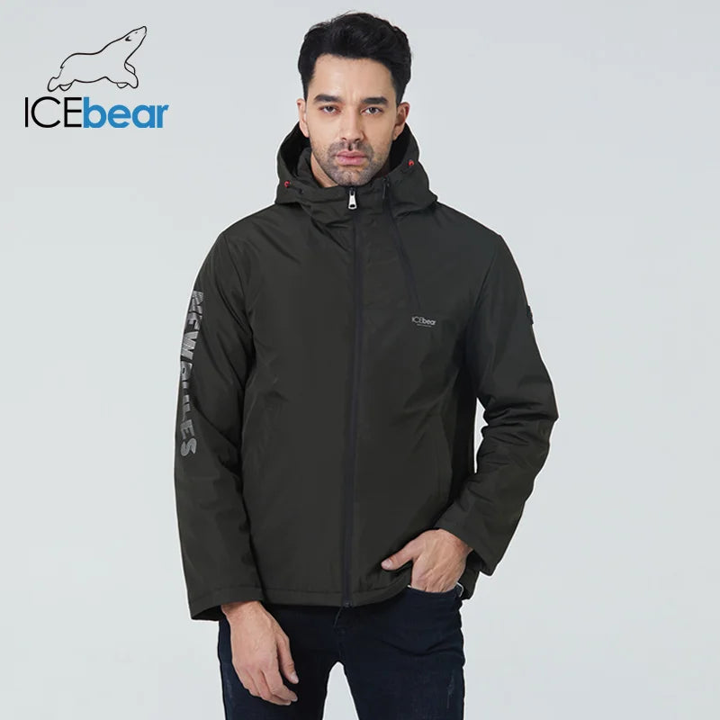 ICEbear – manteaux courts pour hommes, veste élégante avec capuche, vêtements de marque de haute qualité, automne 2022, MWC21661D