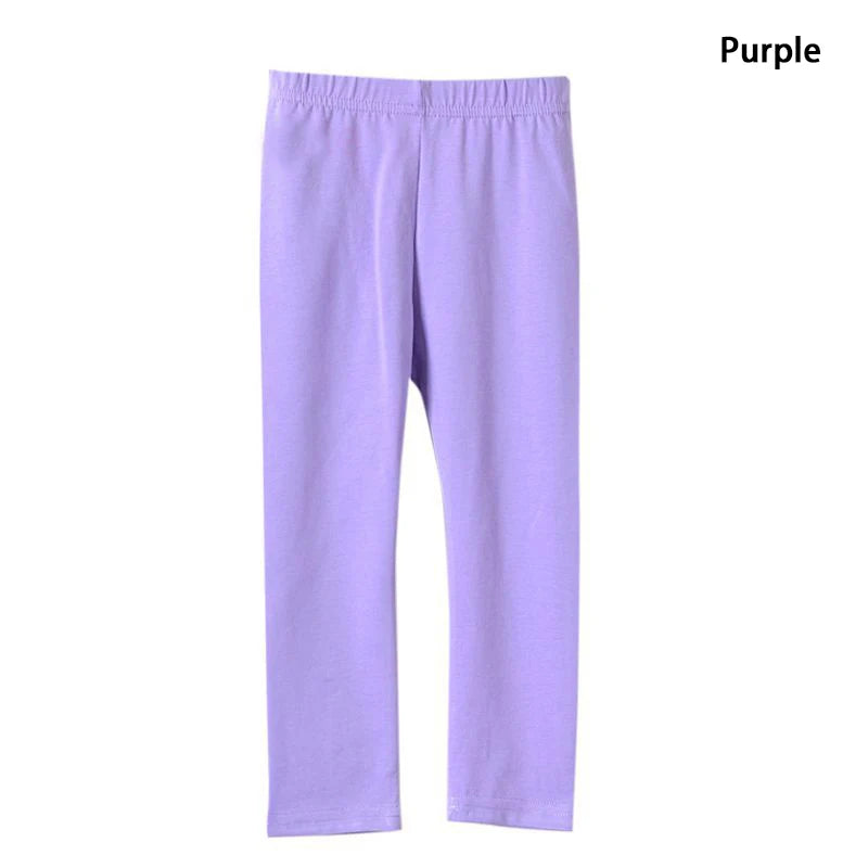 Pantalons pour filles, Leggings en coton Modal élastique doux pour enfants, couleur bonbon, pantalons slim pour filles, couleur unie, pantalons pour enfants de 2 à 13 ans