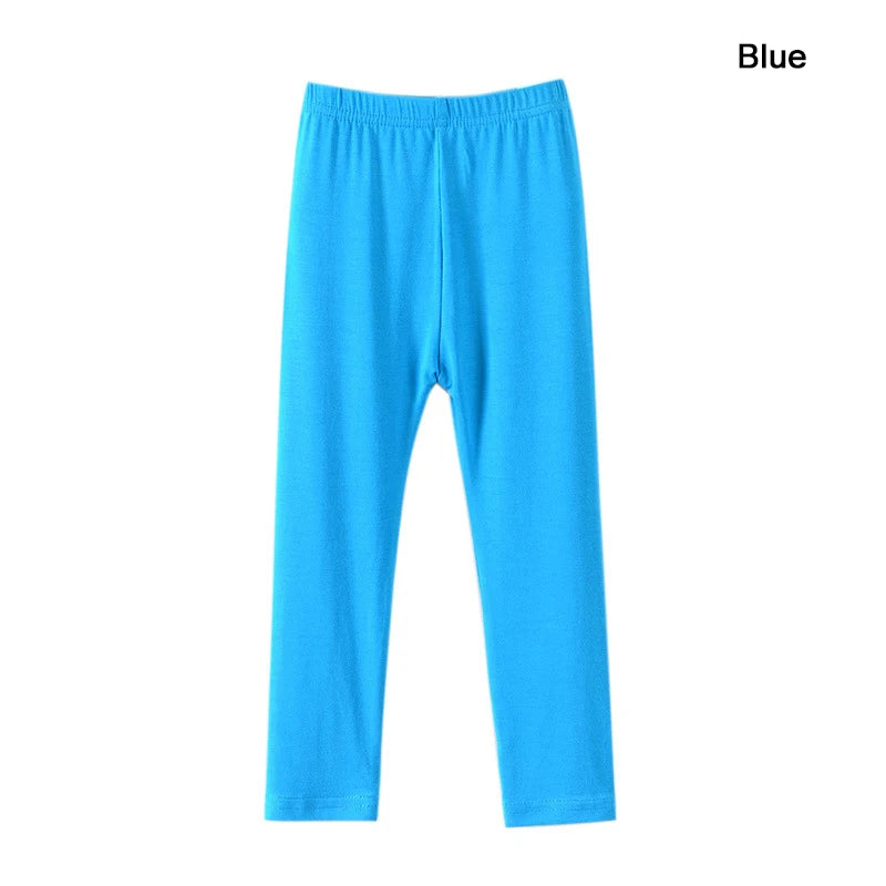 Pantalons pour filles, Leggings en coton Modal élastique doux pour enfants, couleur bonbon, pantalons slim pour filles, couleur unie, pantalons pour enfants de 2 à 13 ans