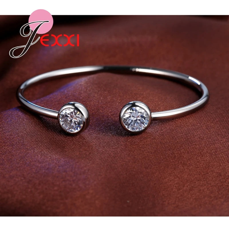 Bracelet en argent regardé 925 véritable pour femme, bijoux fins, bracelets de charme, accessoires de mode, prix d'usine, livraison gratuite