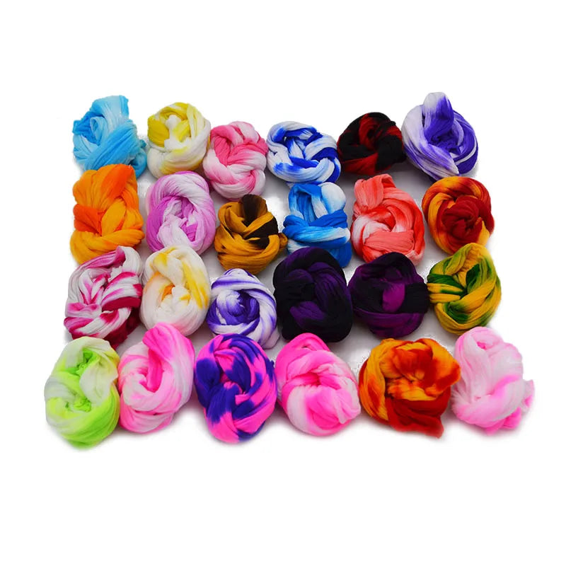 Lot de 5 pièces de bas de fleur en Nylon multicolore, rond, matériau de traction, accessoire fait à la main, artisanat de fleurs pour mariage à la maison