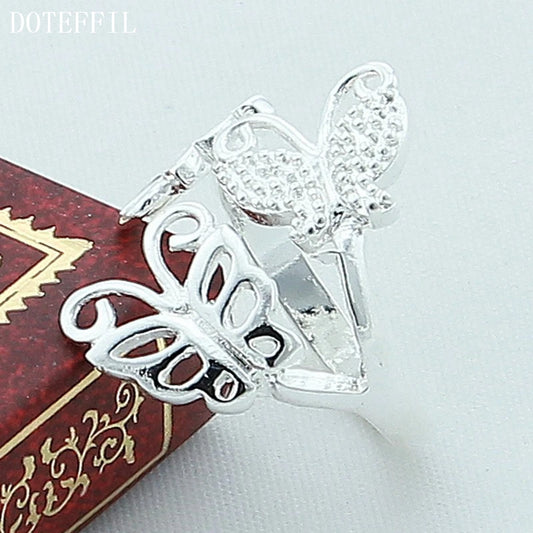 DOTEFFIL – bague trois papillons en argent Sterling 925 pour femmes,