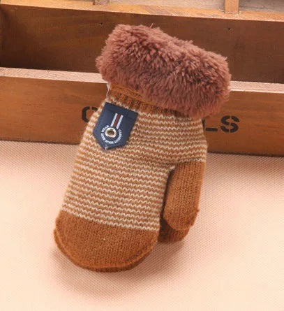 0-3 ans bébé garçons filles hiver gants tricotés corde chaude gants pour enfants en bas âge accessoires KF960
