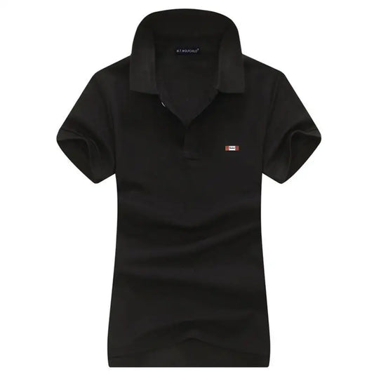 Polos à manches courtes pour femmes, 2022 coton, décontracté, résistant, à la mode, été 100%