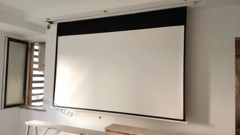 HD Projection Screen for Large Cinema, Fast Delivery, 120 Inch, 16:9, Matte White, 3D Projector, Electric Screens with Remote Control